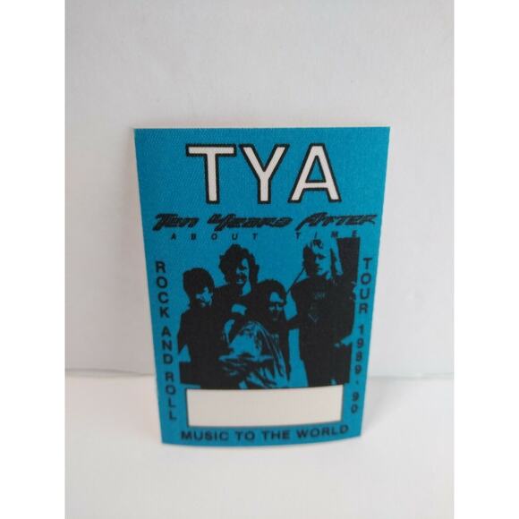 Ten Years After Alvin Lee Backstage Pass Original 1990 Hard Rock Music Blue - Picture 2 of 3